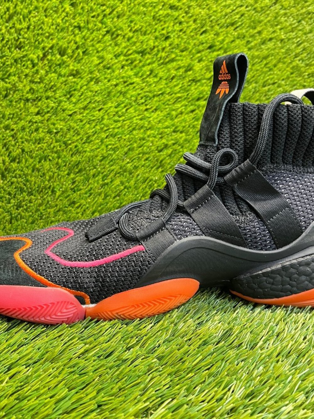 Adidas Crazy BYW X PE Wall Way Mens Size 12 Black Red Basketball Shoes Sneakers - Picture 2 of 10